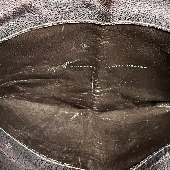 Rare Vintage Giuseppe Zanotti Gold Tooled Leather Western Cowboy Boots Size 6 - Picture 5 of 8